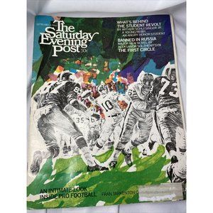 SATURDAY EVENING POST September 1968 With Vintage Budweiser, Dodge Truck + Ads